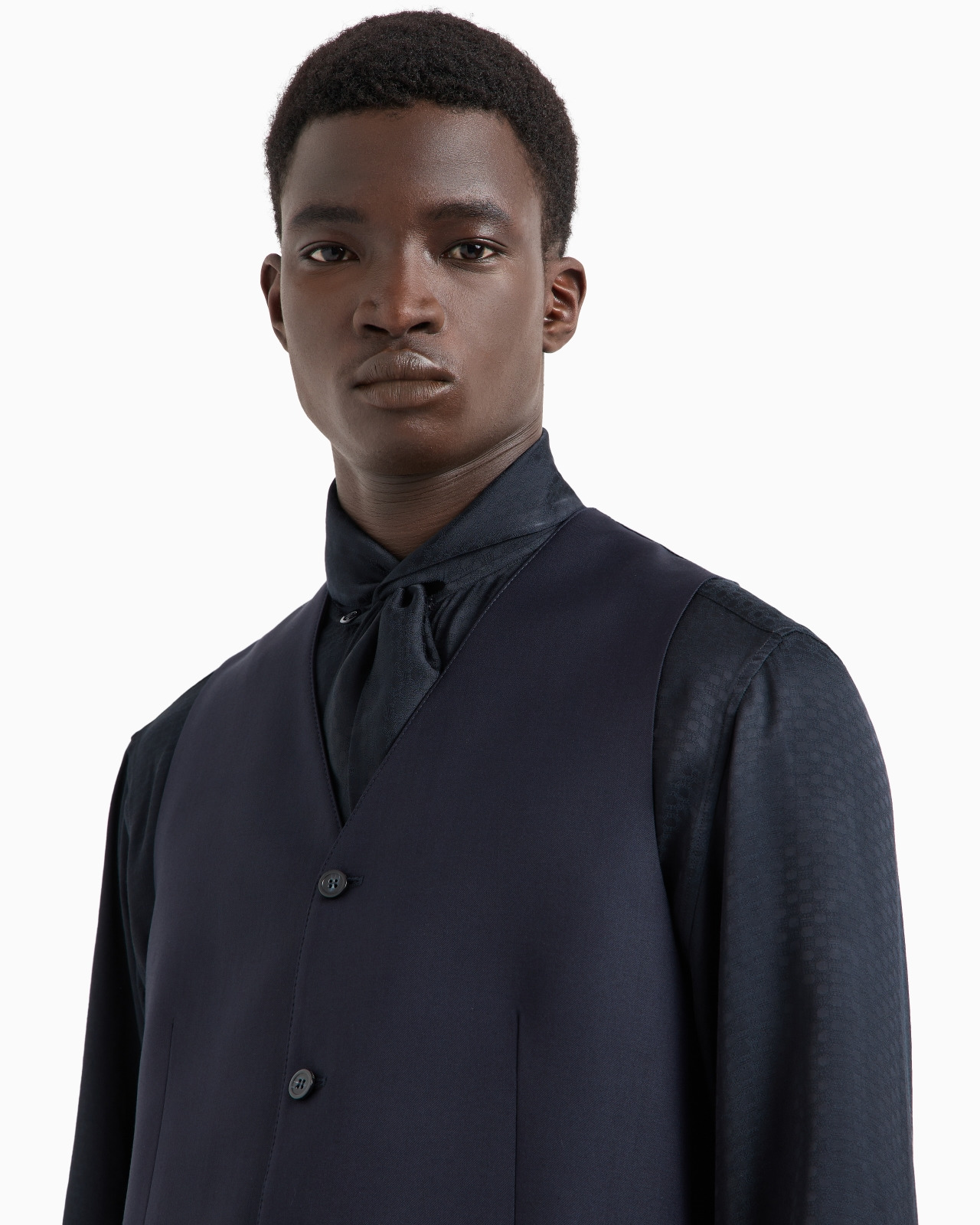 Single-breasted, worsted virgin-wool gilet - 5
