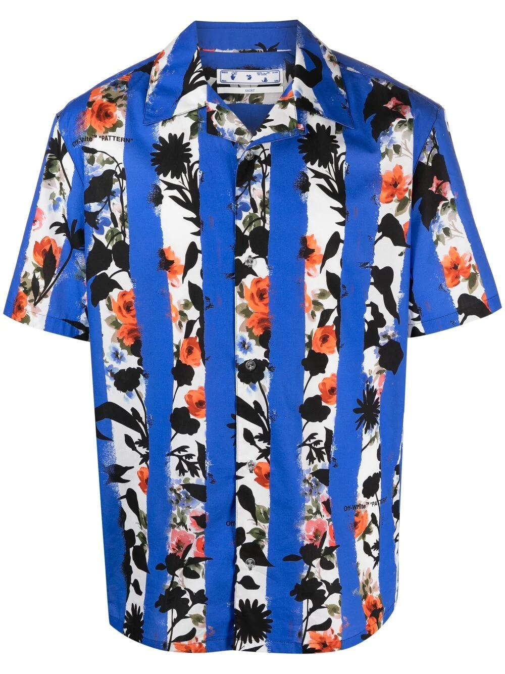 stripes flower print Holiday shirt - 1