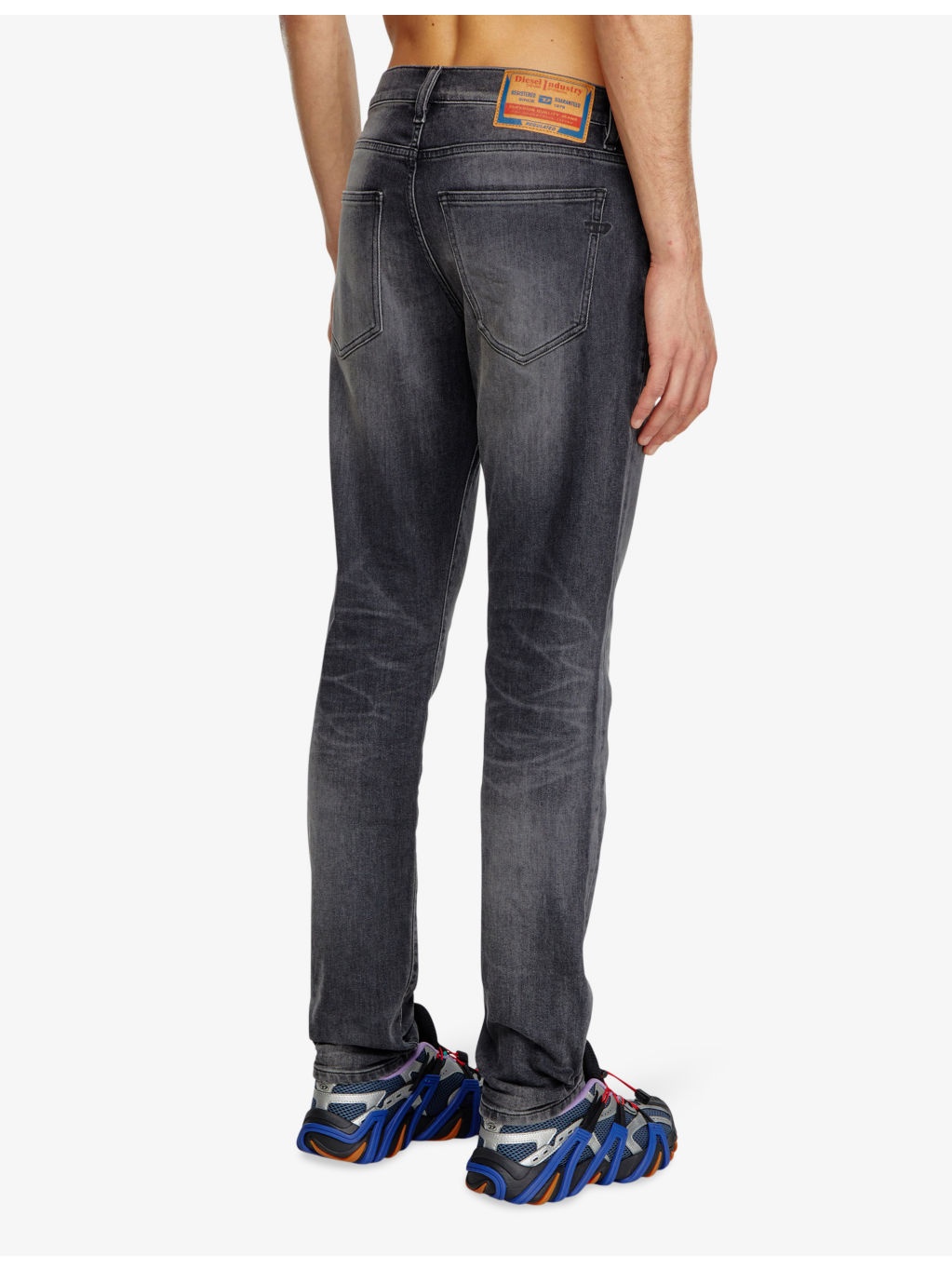 2019 D-Strukt 09J52 slim-fit slim-leg stretch-cotton jeans - 4