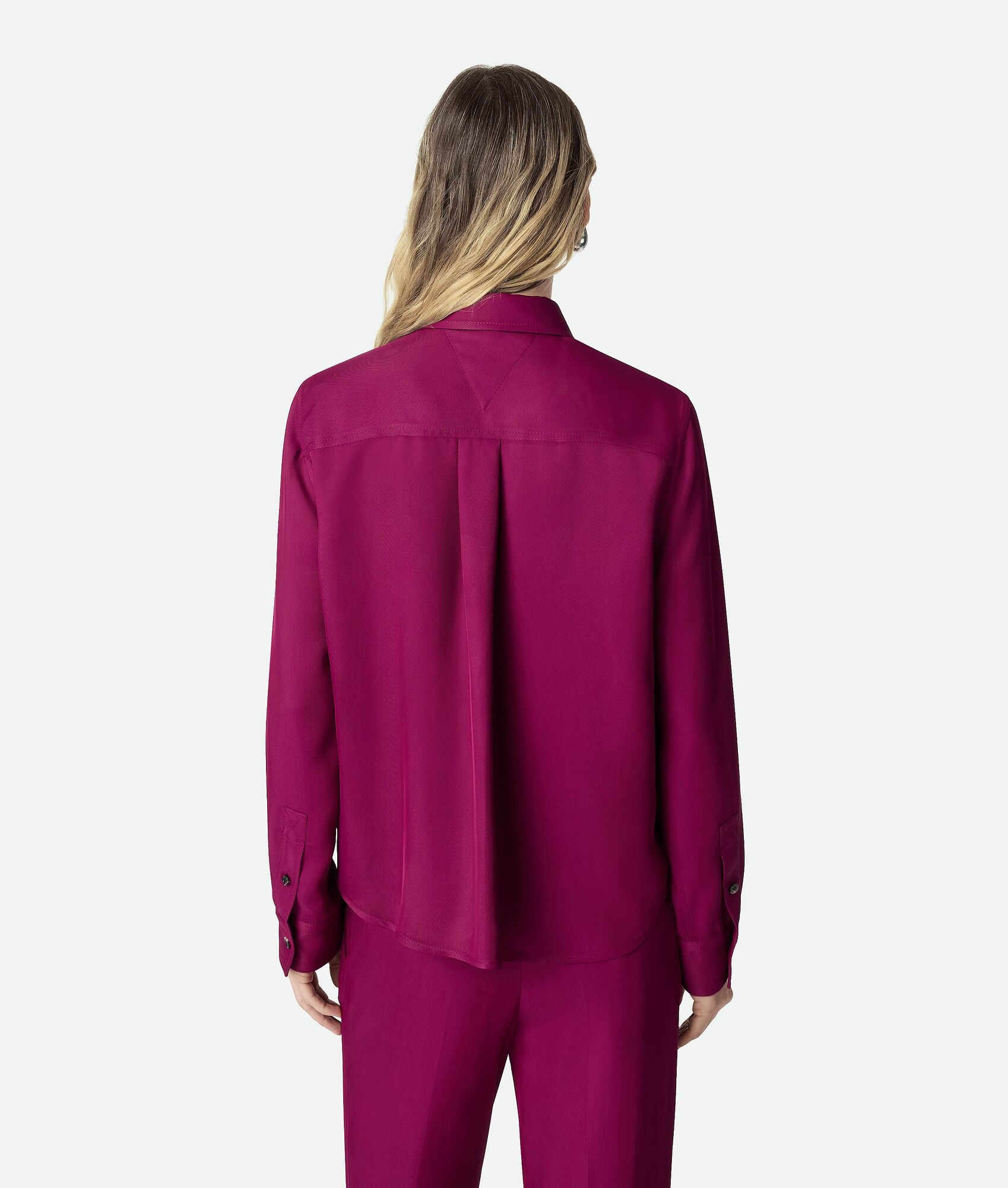 Viscose And Silk Twill Shirt - 3