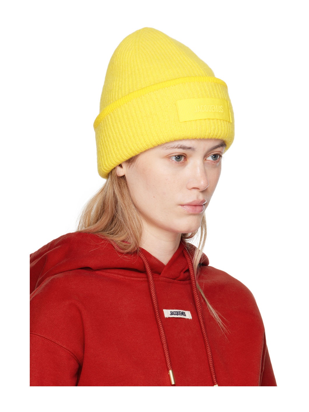 Yellow 'Le Bonnet Gros Grain' Beanie - 2