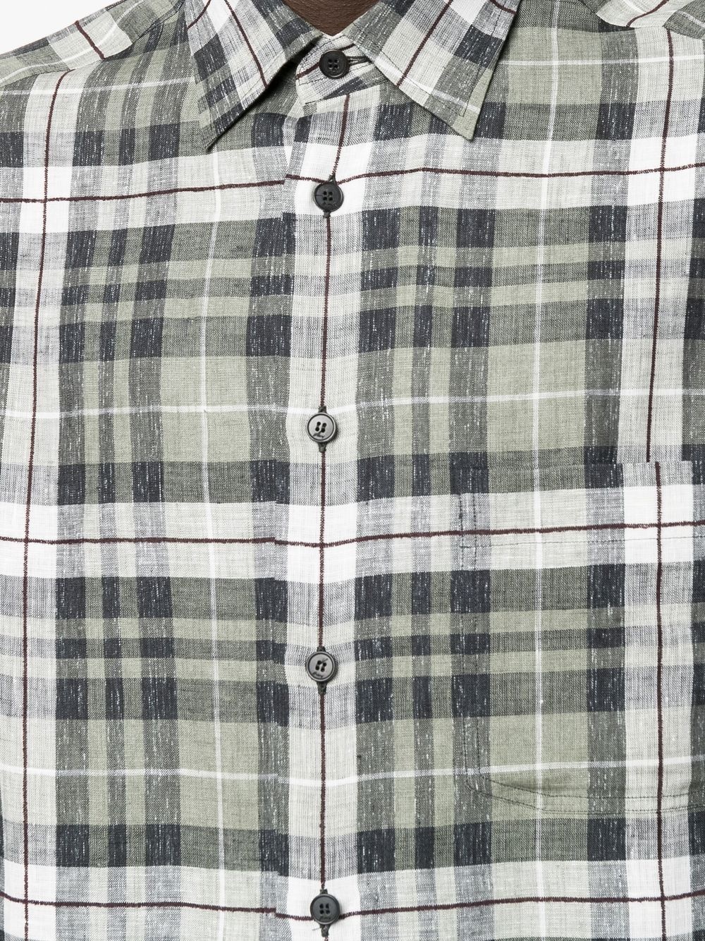 plaid-check print shirt - 5