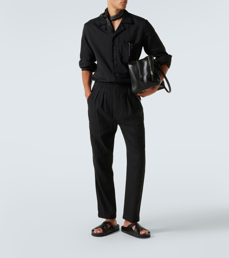 TOM FORD Cotton and silk straight pants outlook