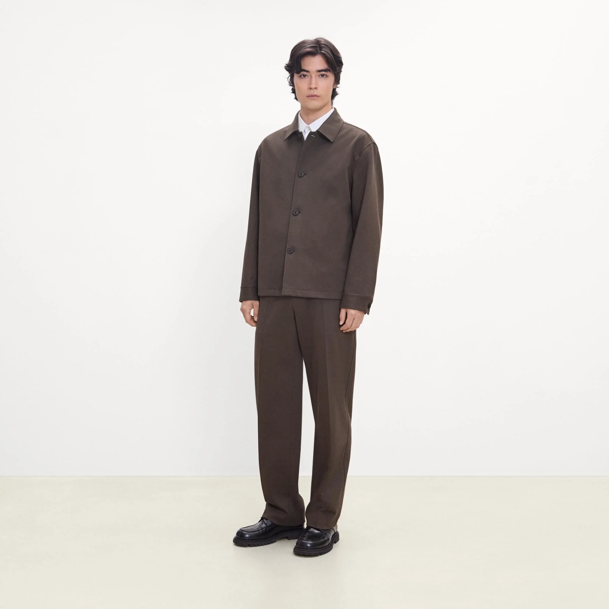 Shirt Jacket in Knit Twill - 1