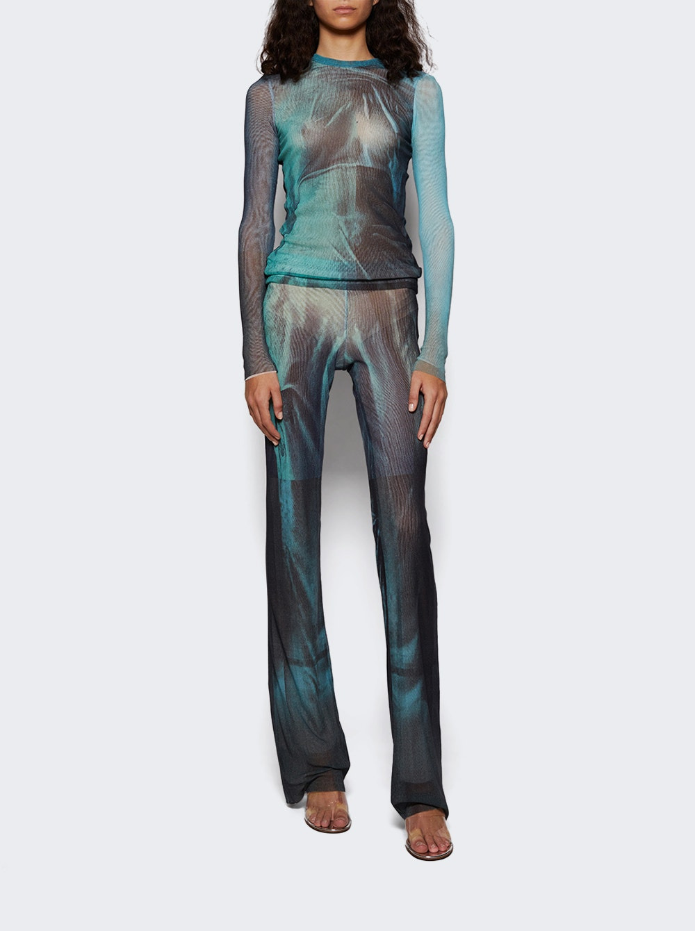 Mesh Trouser Water Print - 5