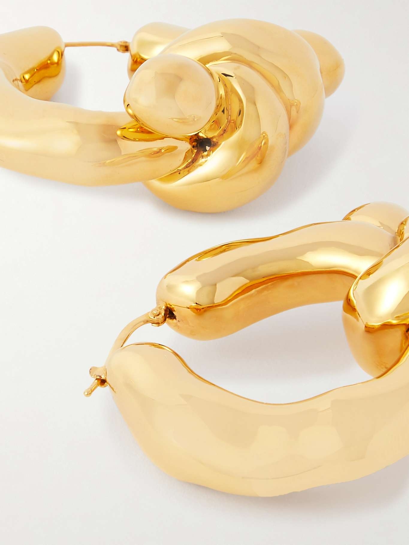Gold-tone hoop earrings - 3