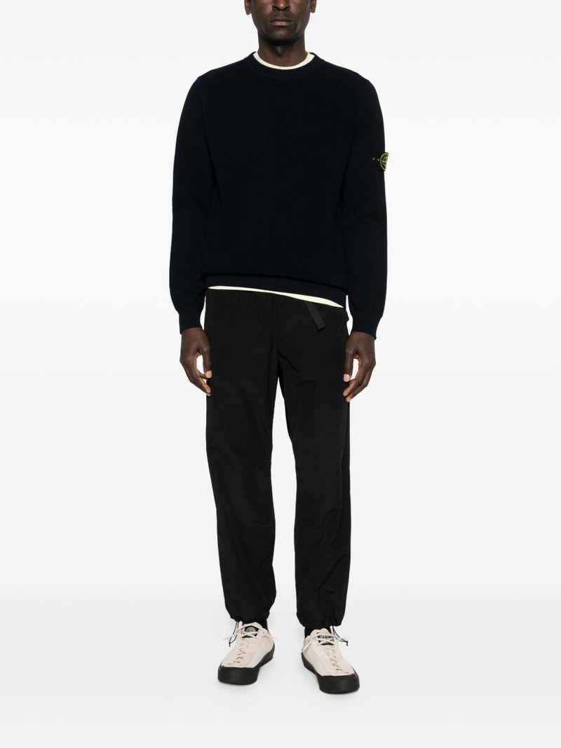 Stone Island crew-neck logo-patch sweater outlook
