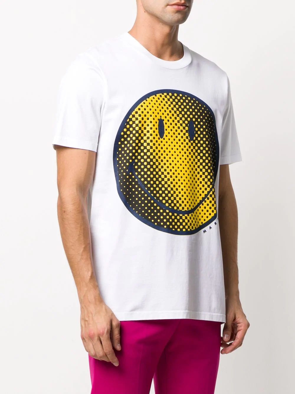 smiley face print T-shirt - 3