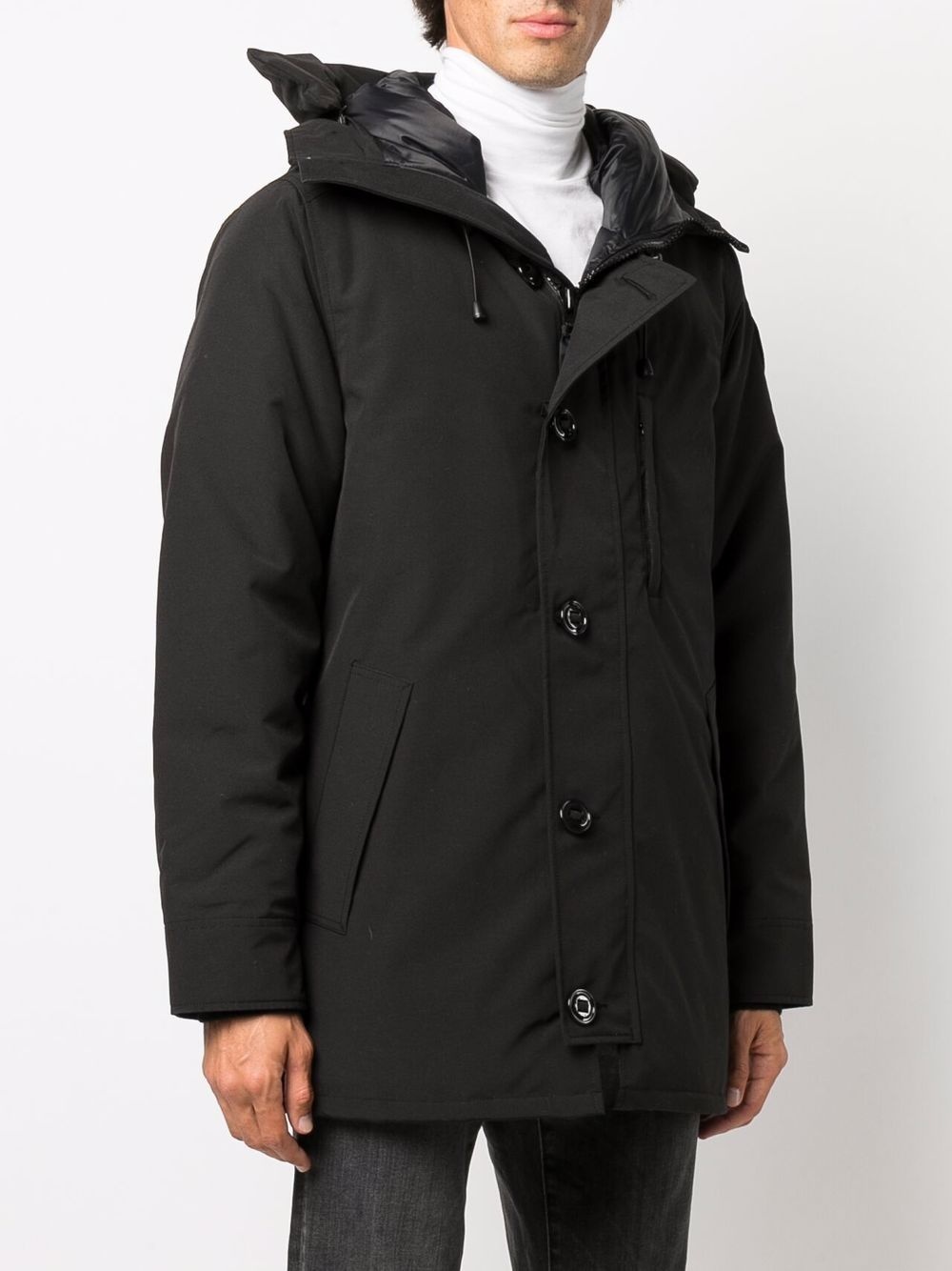 padded hooded coat - 3