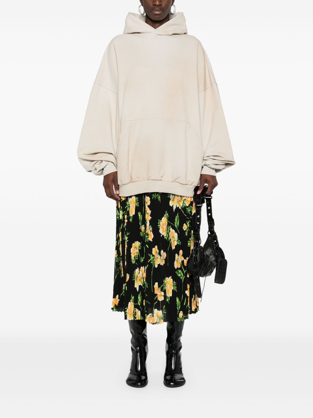 floral-print pleated skirt - 2