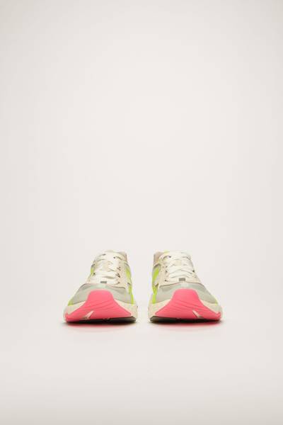 Acne Studios Trail sneakers white/yellow/yellow outlook