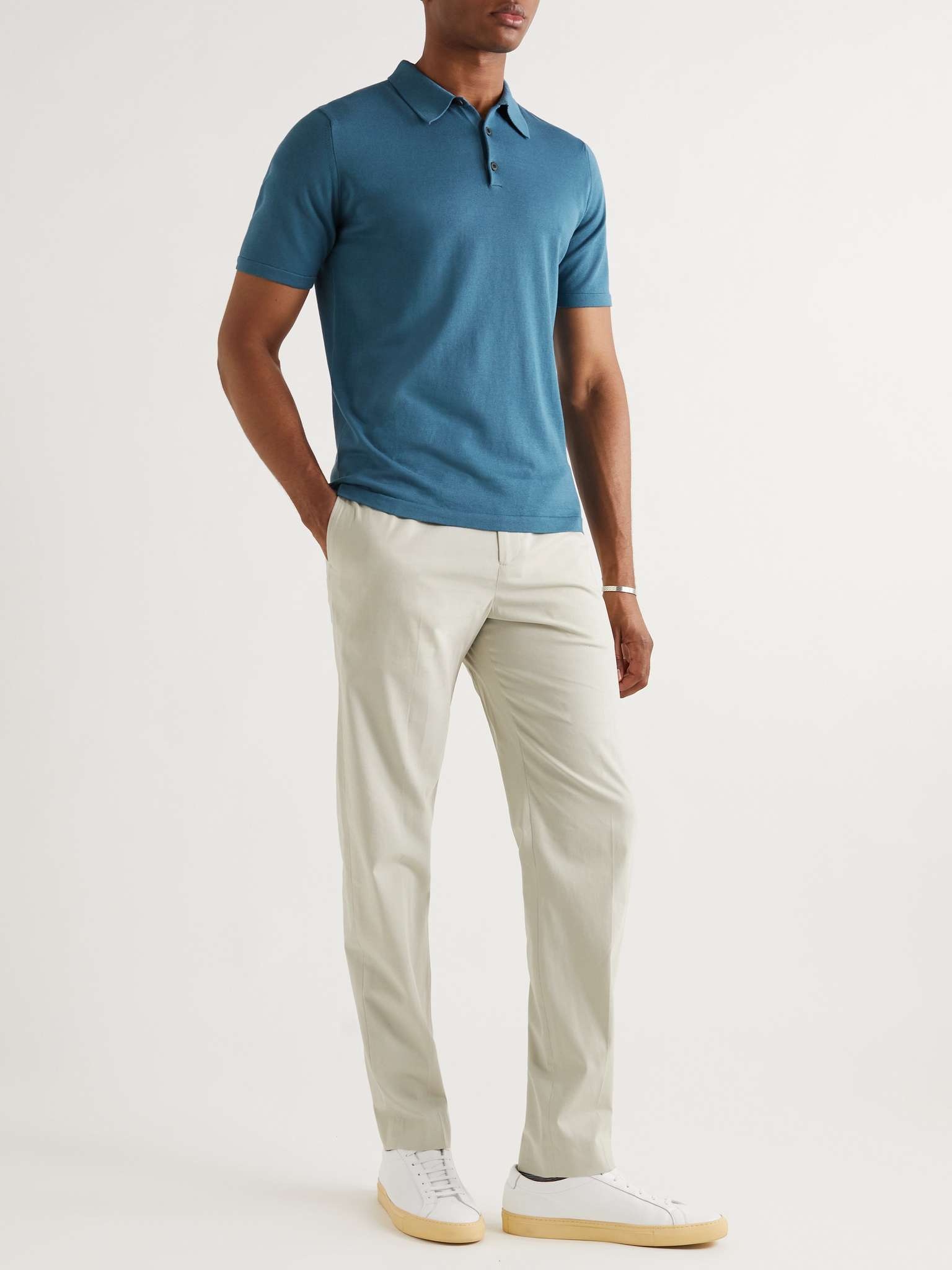 Slim-Fit Sea Island Cotton Polo Shirt - 2