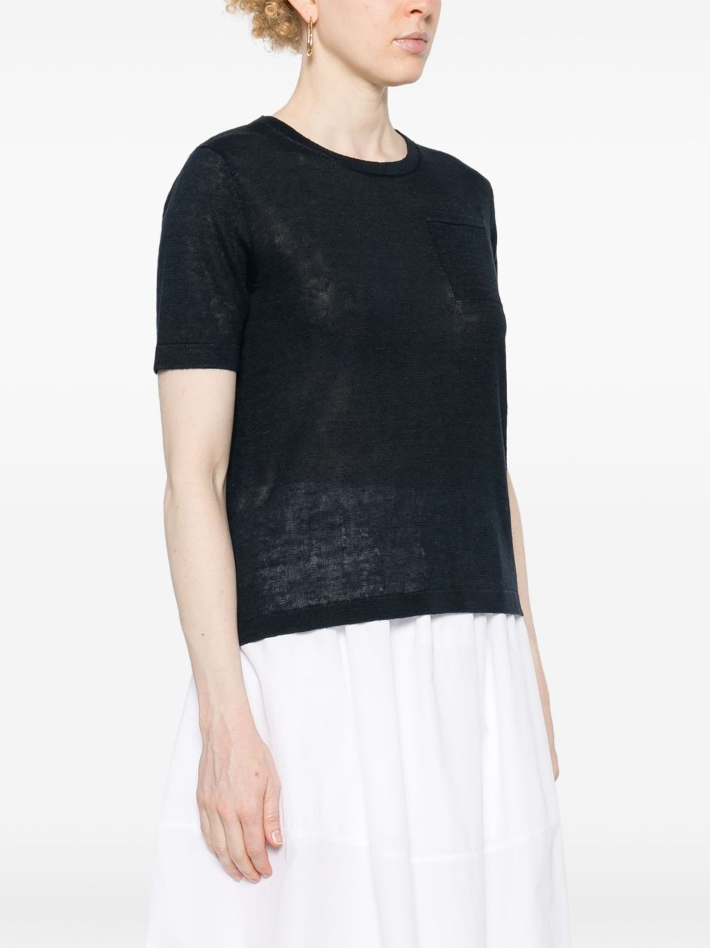 linen knitted top - 3