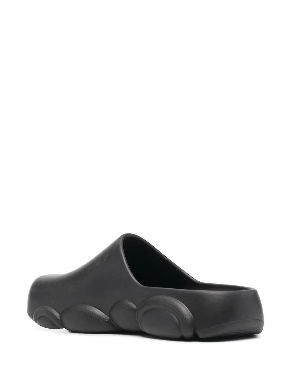 logo embossed mules - 3