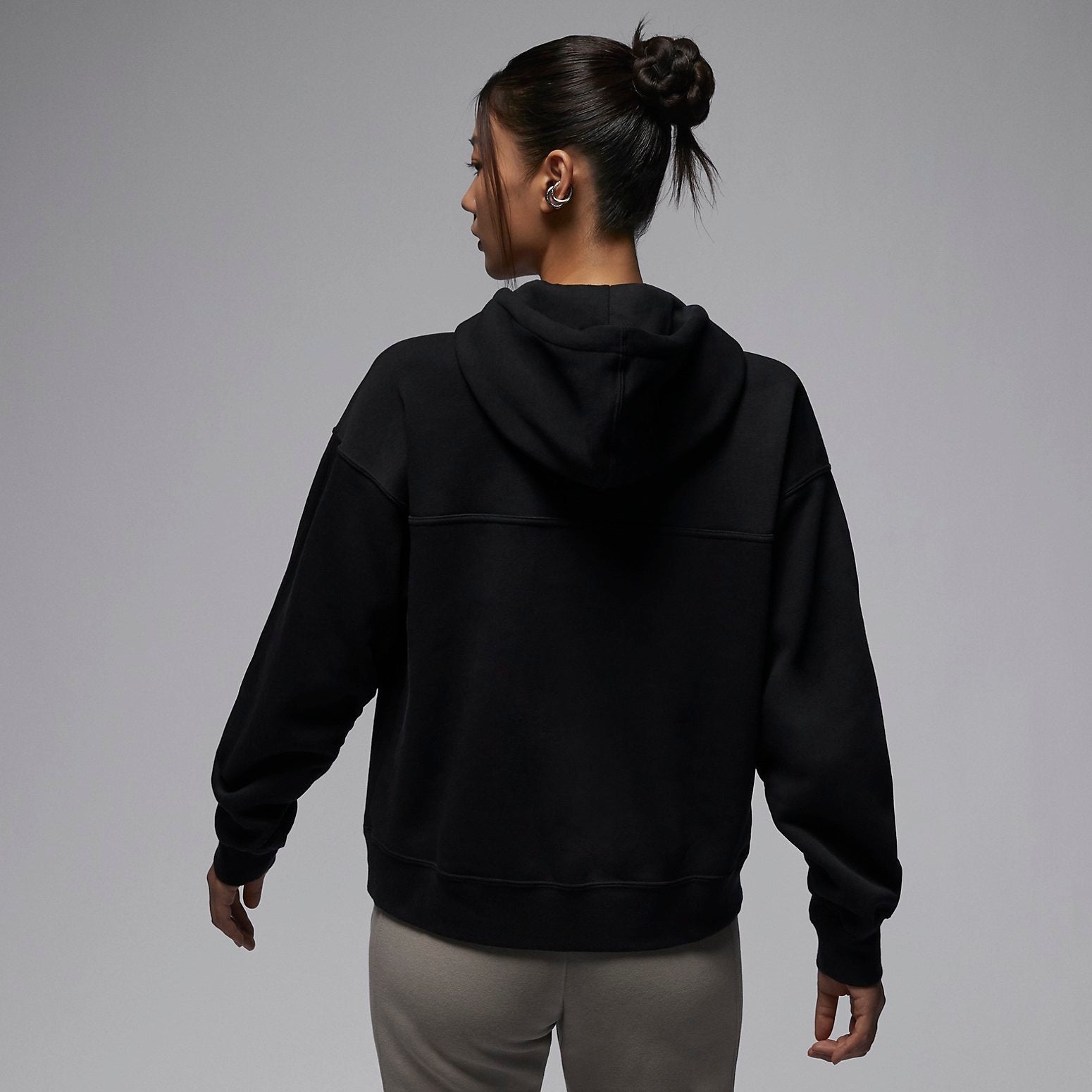 (WMNS) Air Jordan x Paris Saint-Germain Hoodie Asia Sizing 'Black' DZ3267-010 - 4
