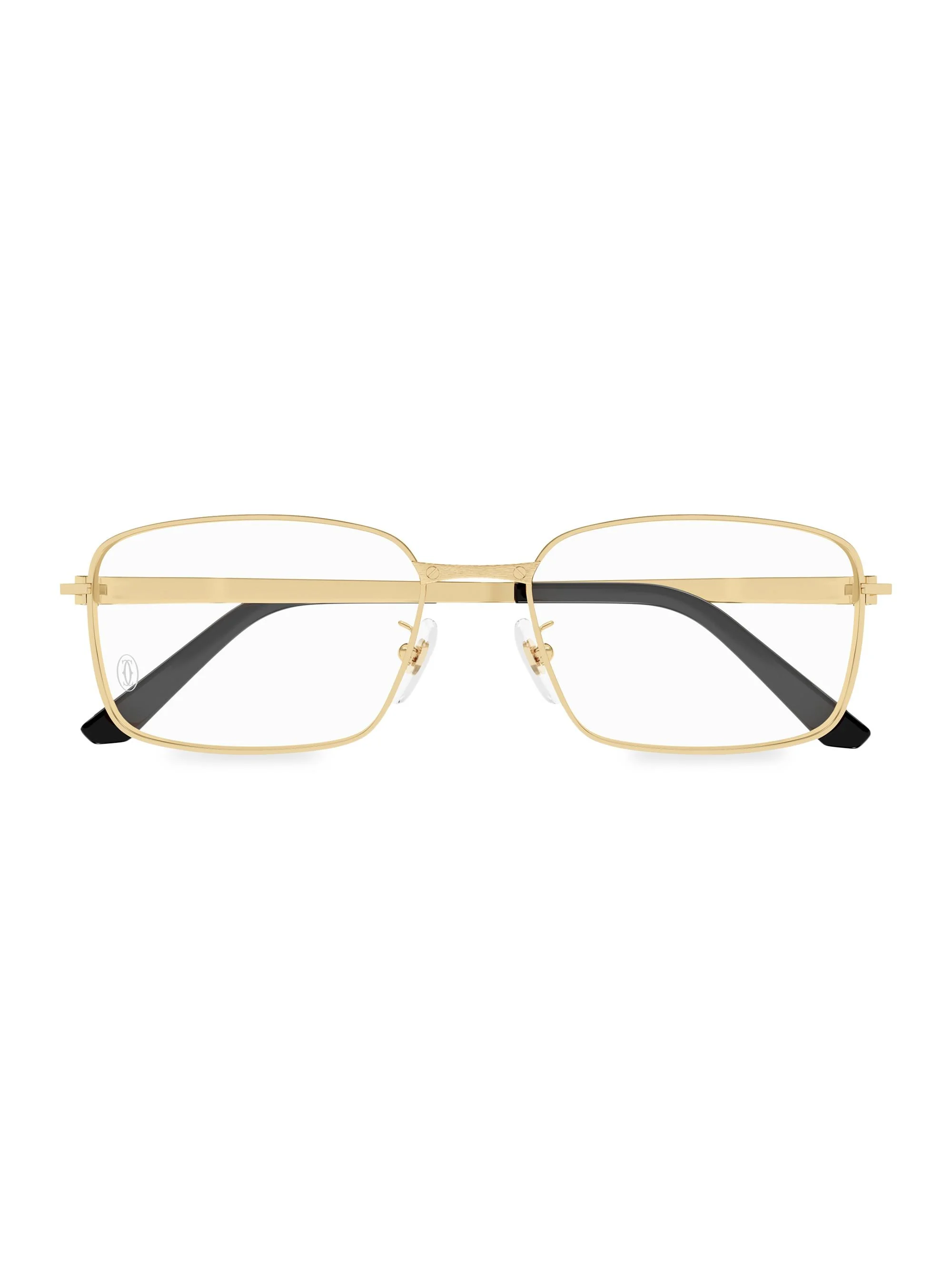 Women's Santos Classic 24K Gold-Plated 55MM Square Eyeglasses - Gold - 1