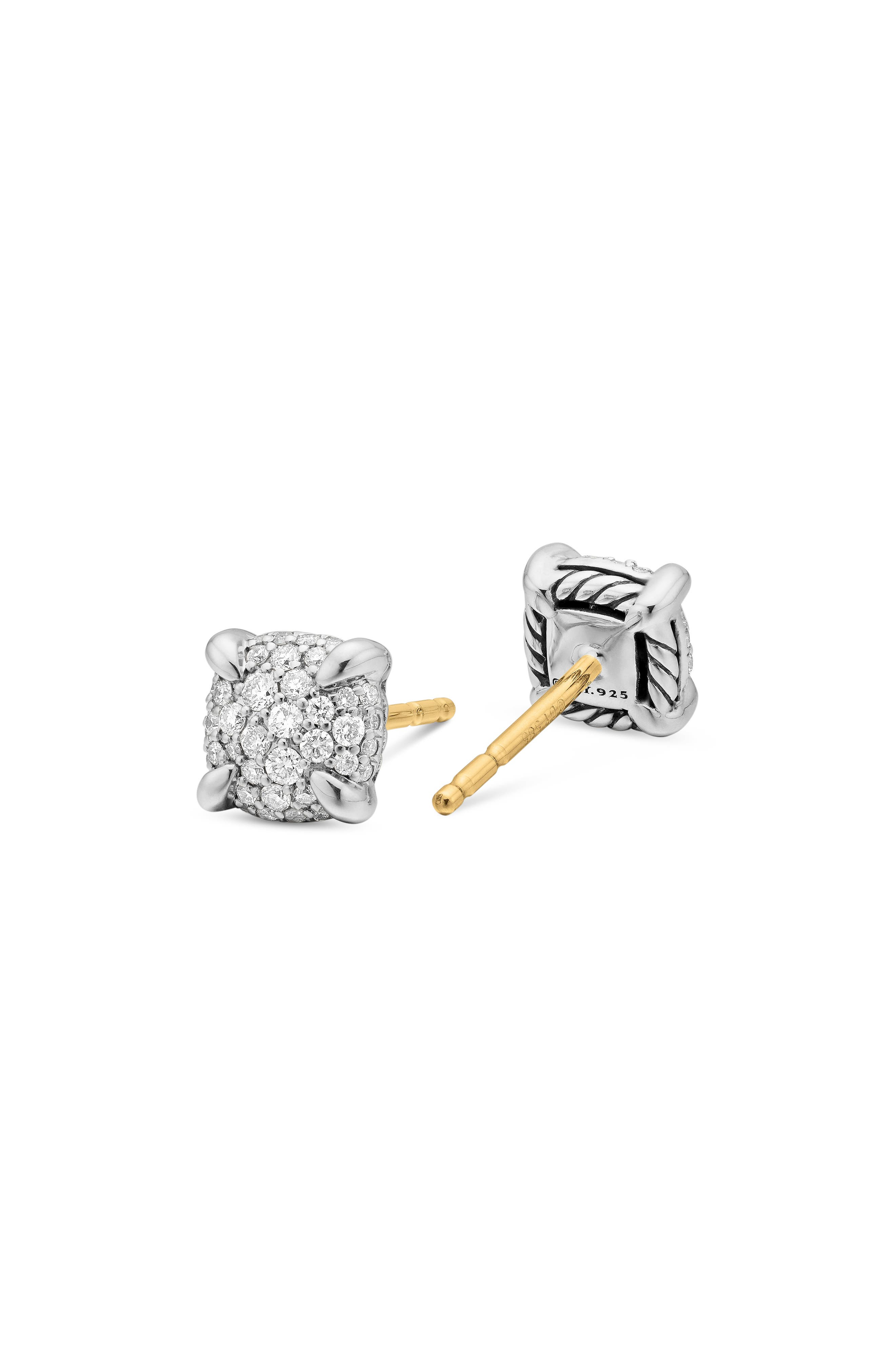 David Yurman Petite Chatelaine® Pavé Diamond Stud Earrings at Nordstrom - 5