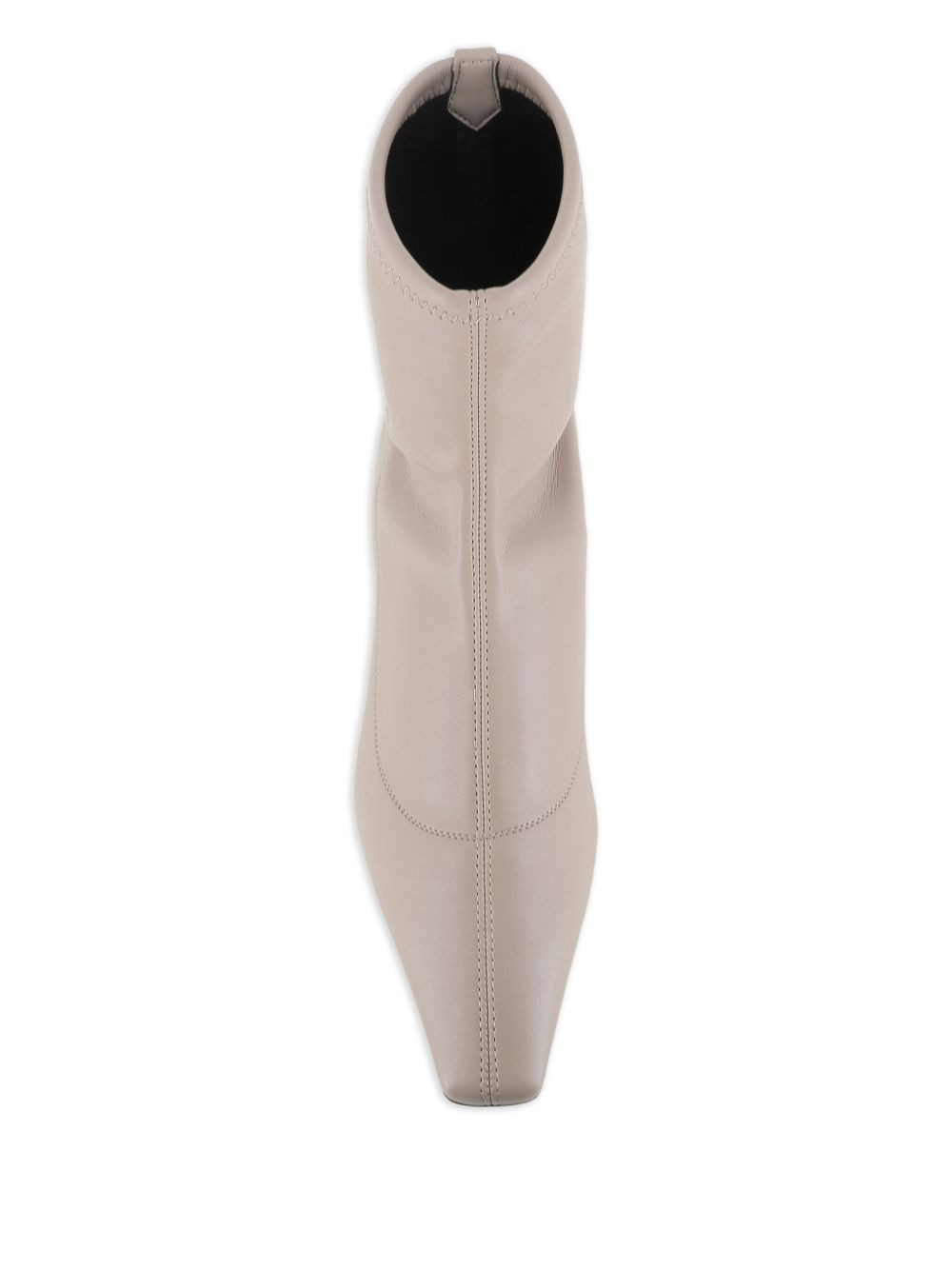 square-toe block-heel boots - 5