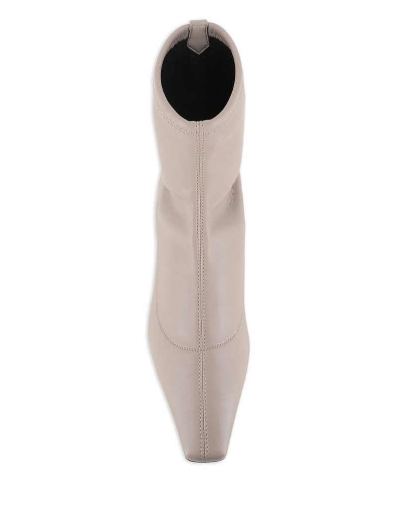 square-toe block-heel boots 5