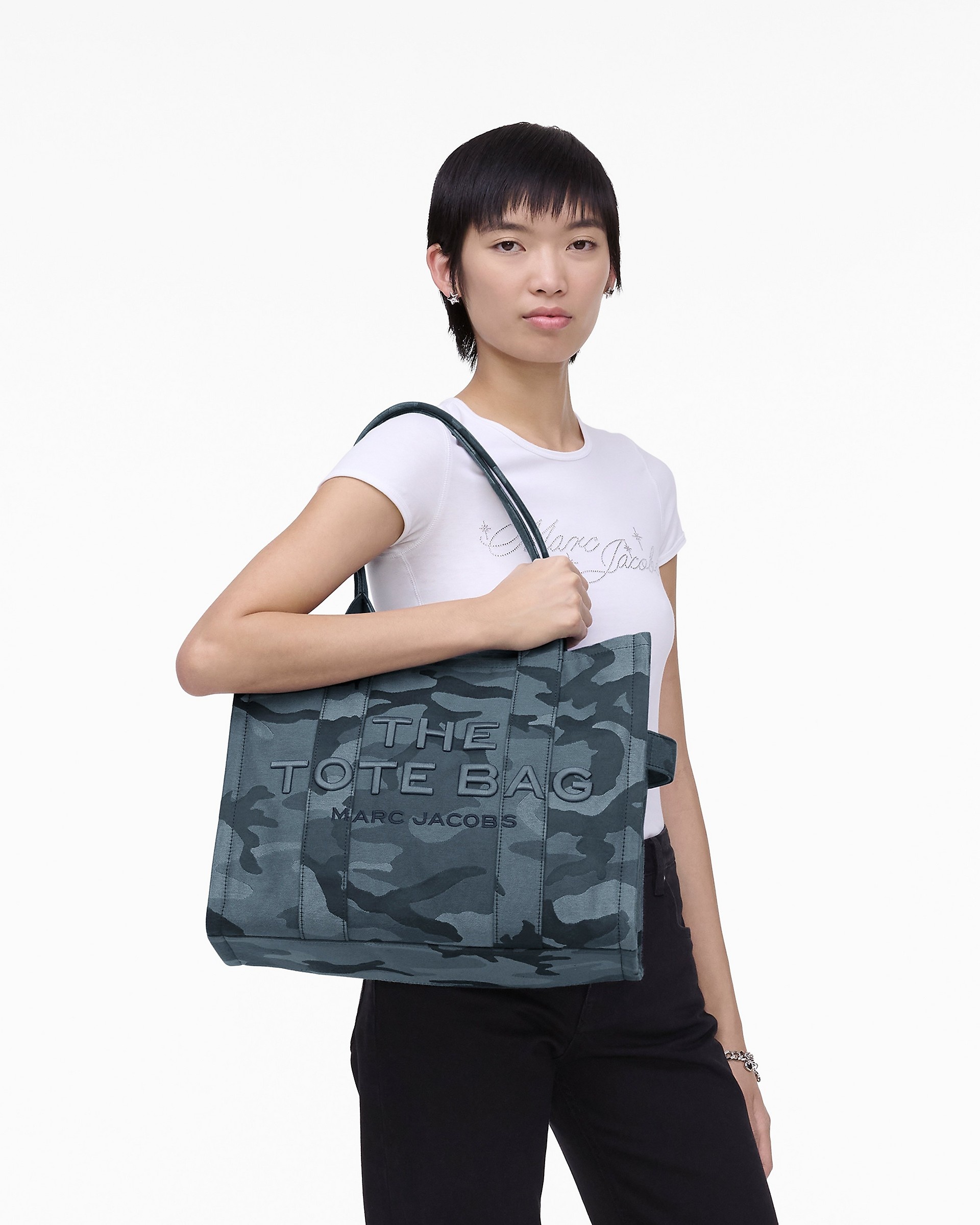 THE CAMO JACQUARD LARGE TOTE BAG - 2