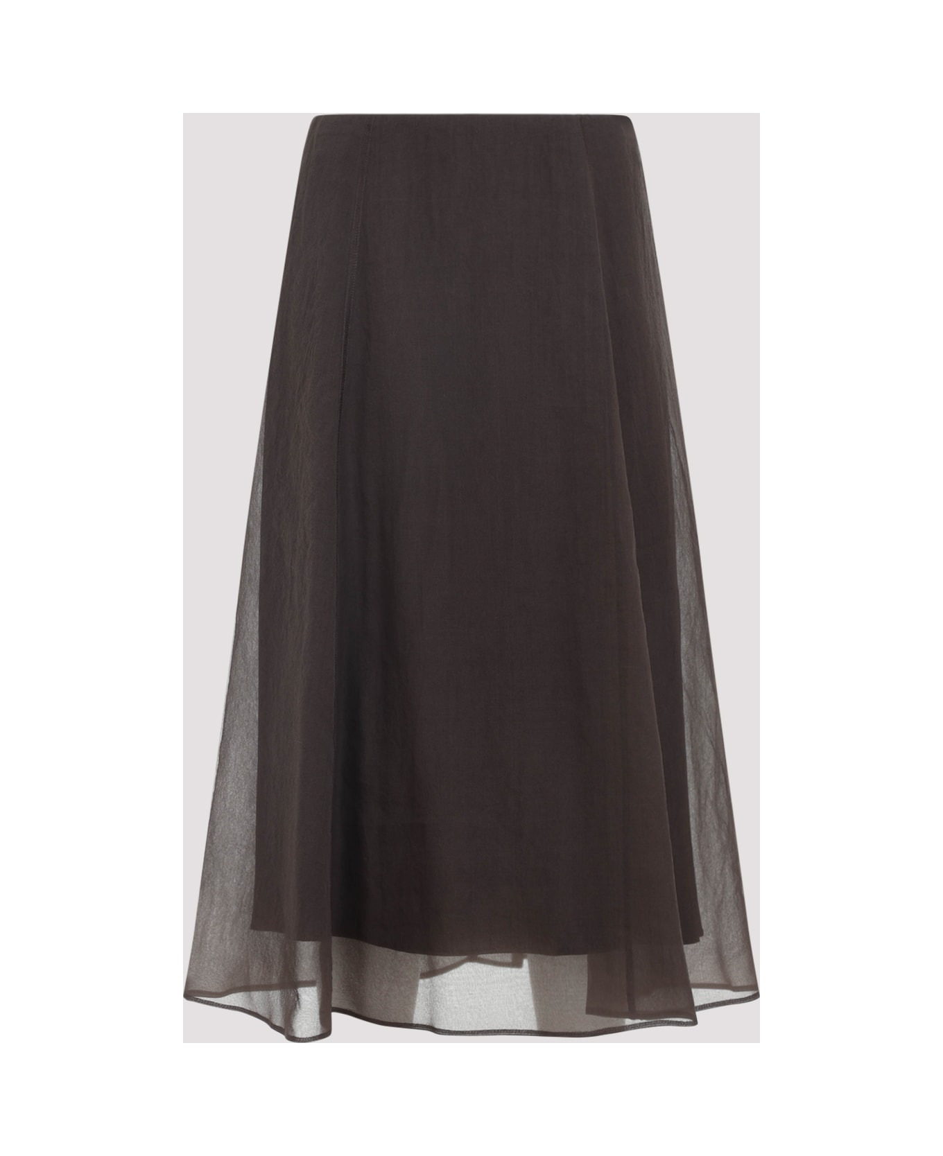 Silk Midi Skirt - 3