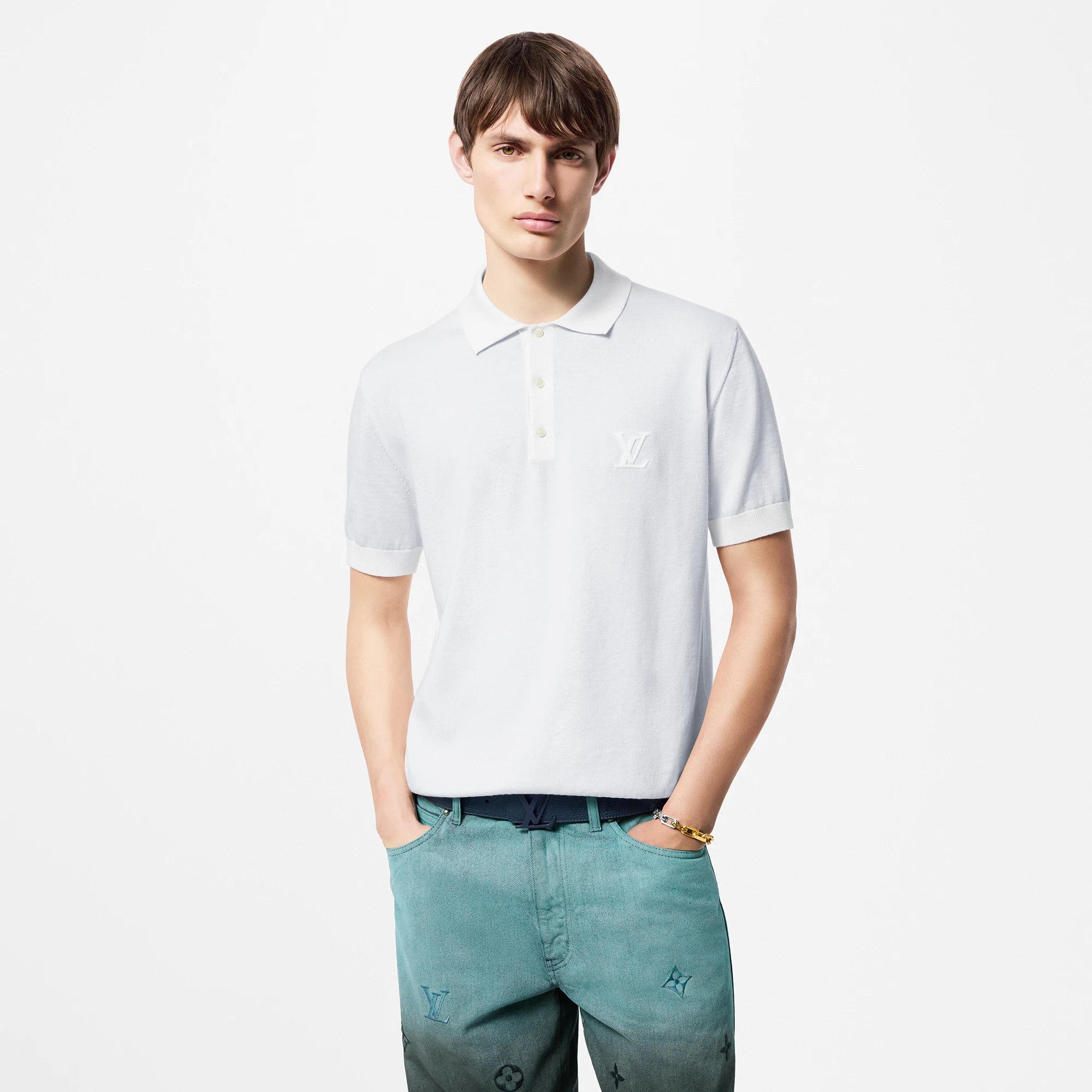 Cashmere And Cotton Blend Short-Sleeved Polo - 2