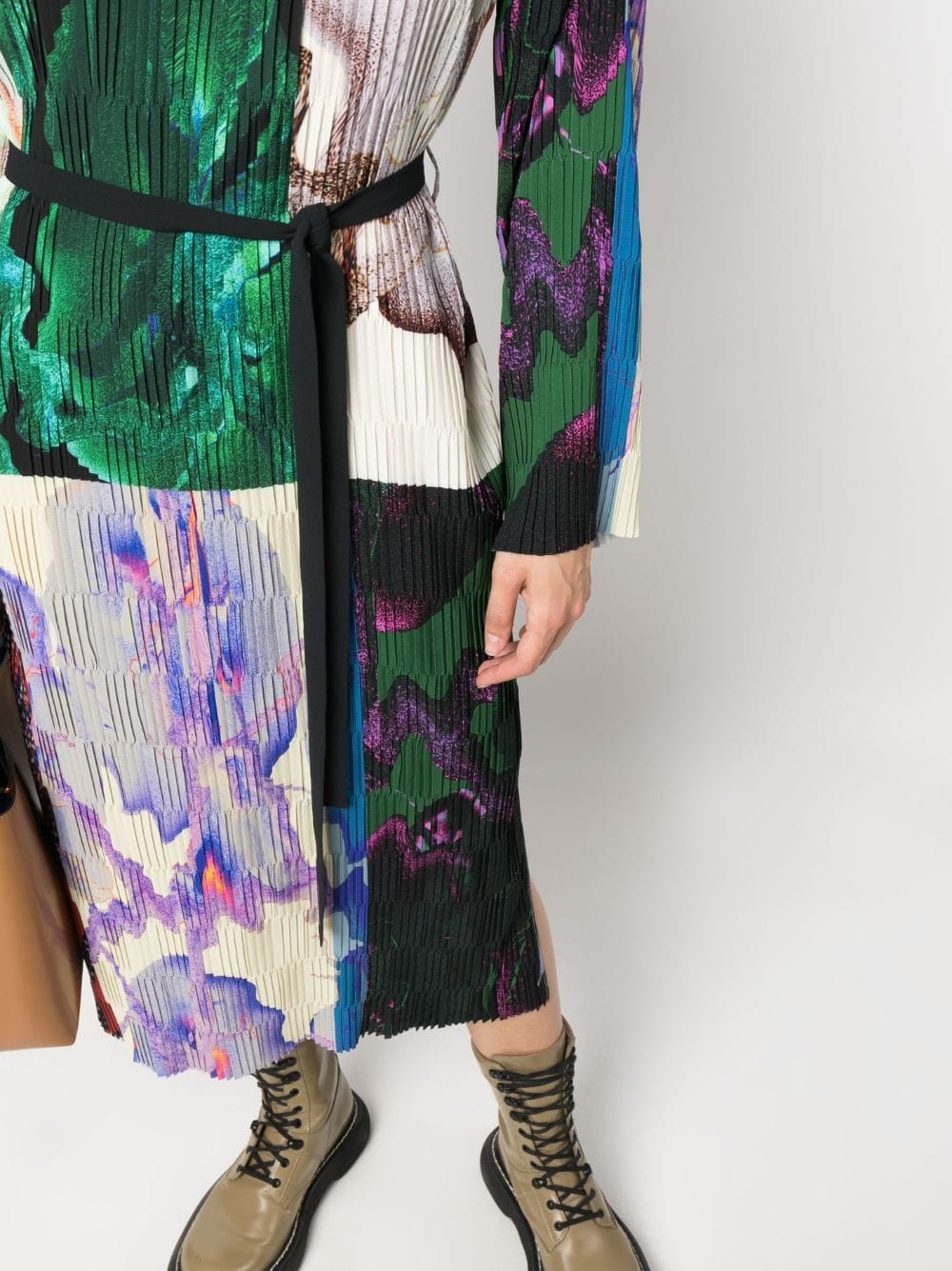 plissÃ©-effect midi dress - 5