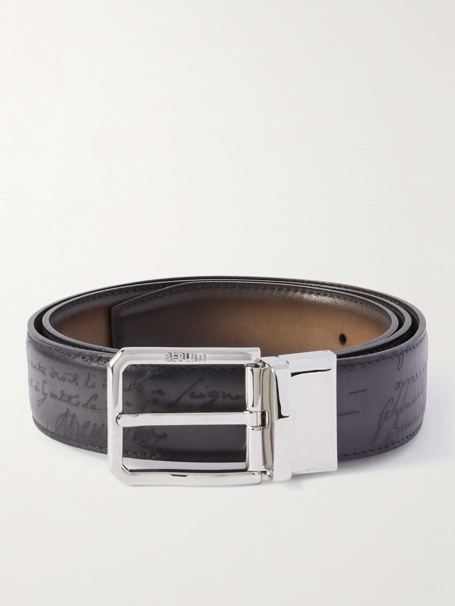 Scritto 3.5cm Reversible Venezia Leather Belt - 1