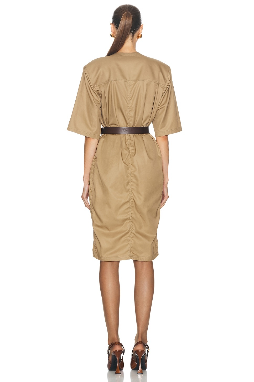 ワンピース SAINT LAURENT TWILL SAHARIENNE DRESS SAINT LAURENT Utility Shirt Dress | forward | REVERSIBLE