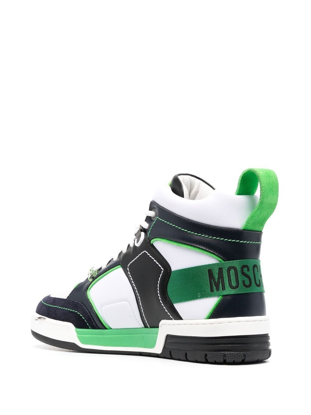 logo-print high-top sneakers - 3