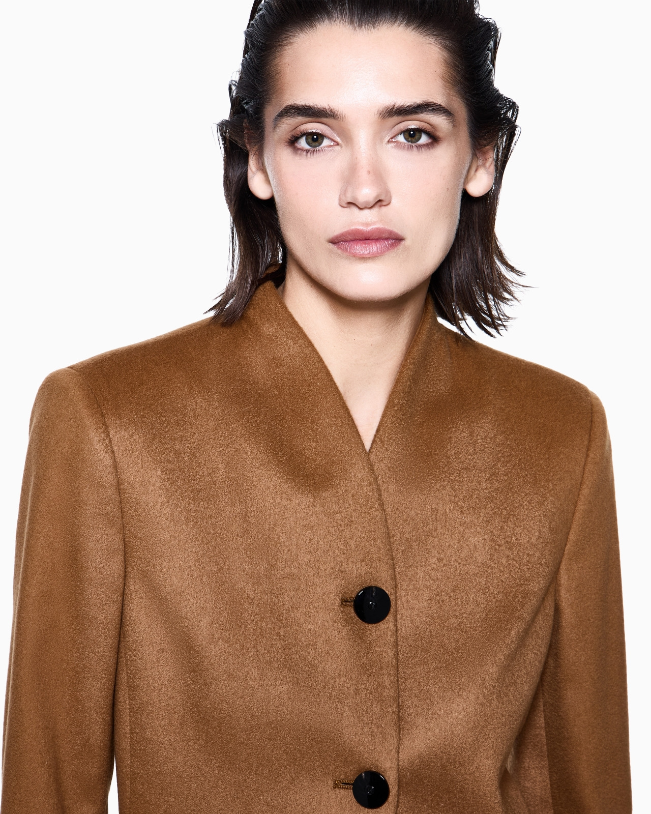 SINGLE-BREASTED JACKET IN VICUÑA WOOL - 5