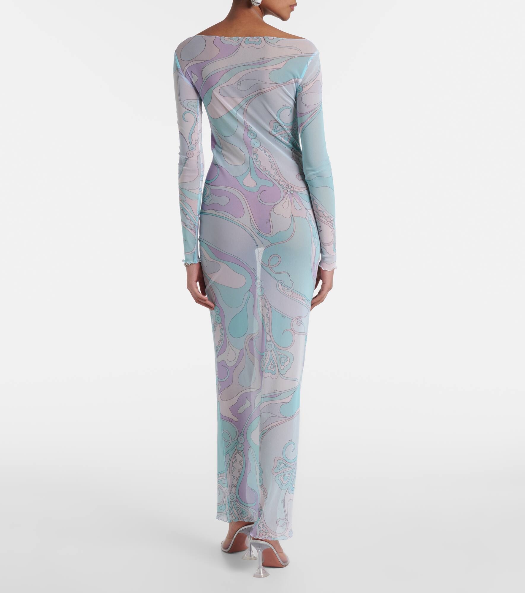 Orchidee tulle maxi dress - 3