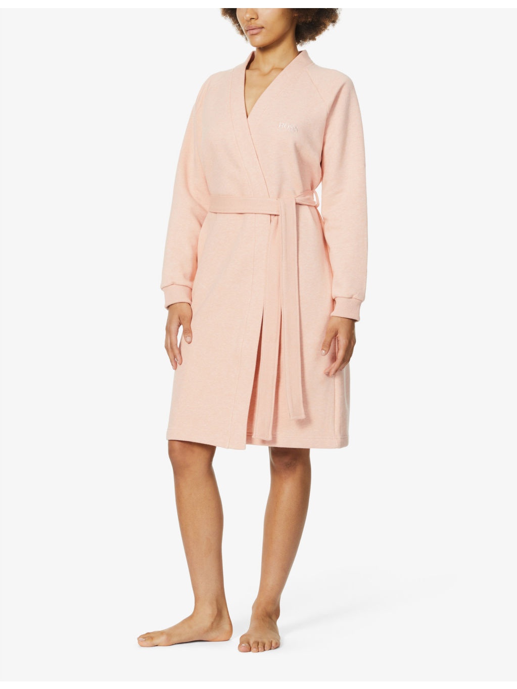 Board V neck cotton-blend kimono - 3
