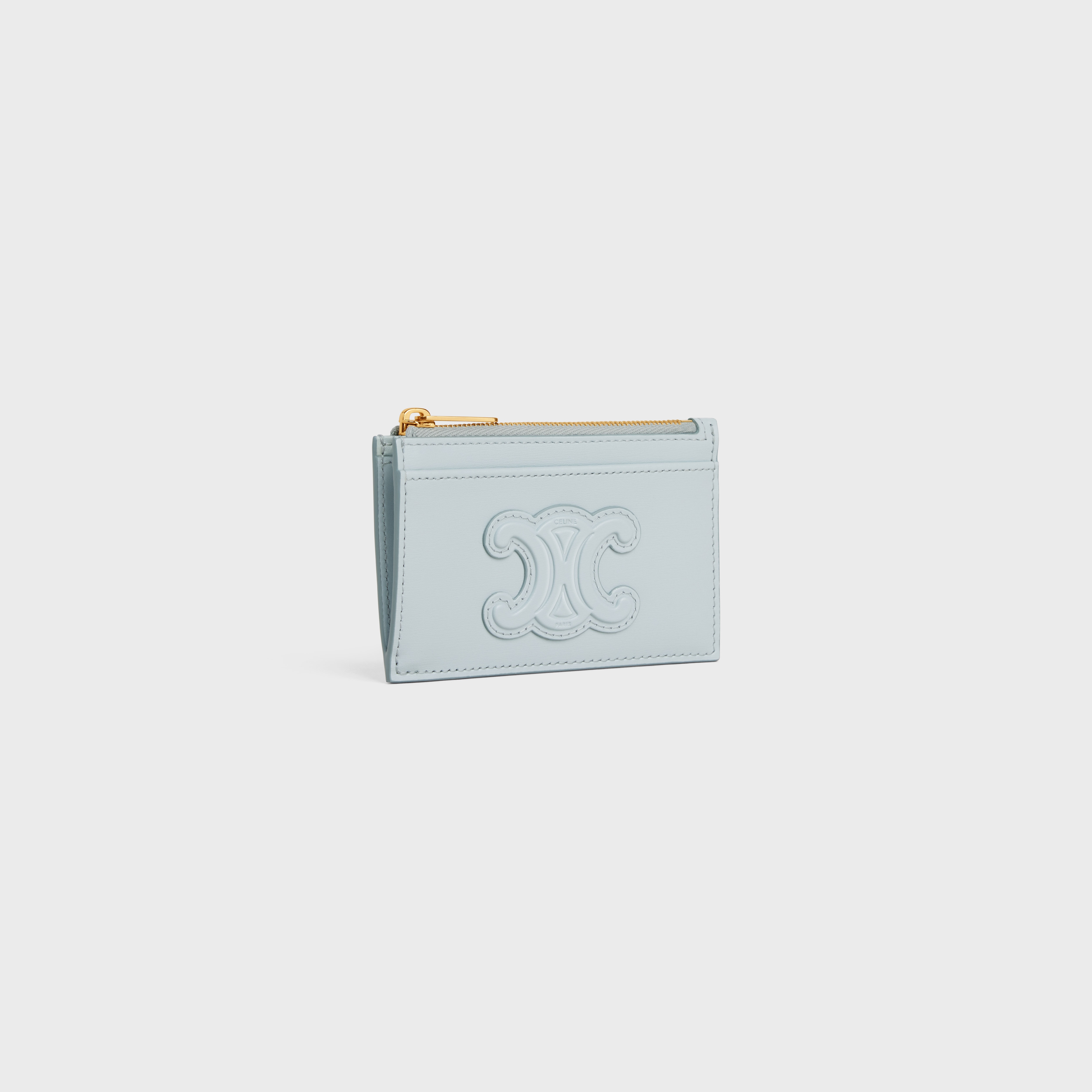 ZIPPED CARD HOLDER CUIR TRIOMPHE IN SHINY CALFSKIN - 2