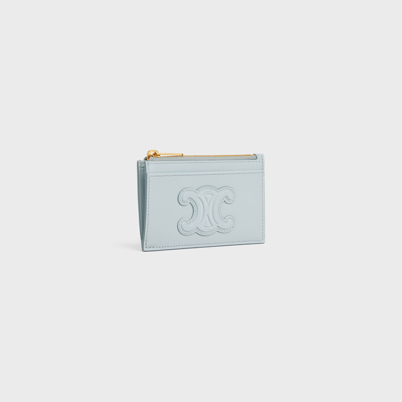 CELINE ZIPPED CARD HOLDER CUIR TRIOMPHE IN SHINY CALFSKIN outlook