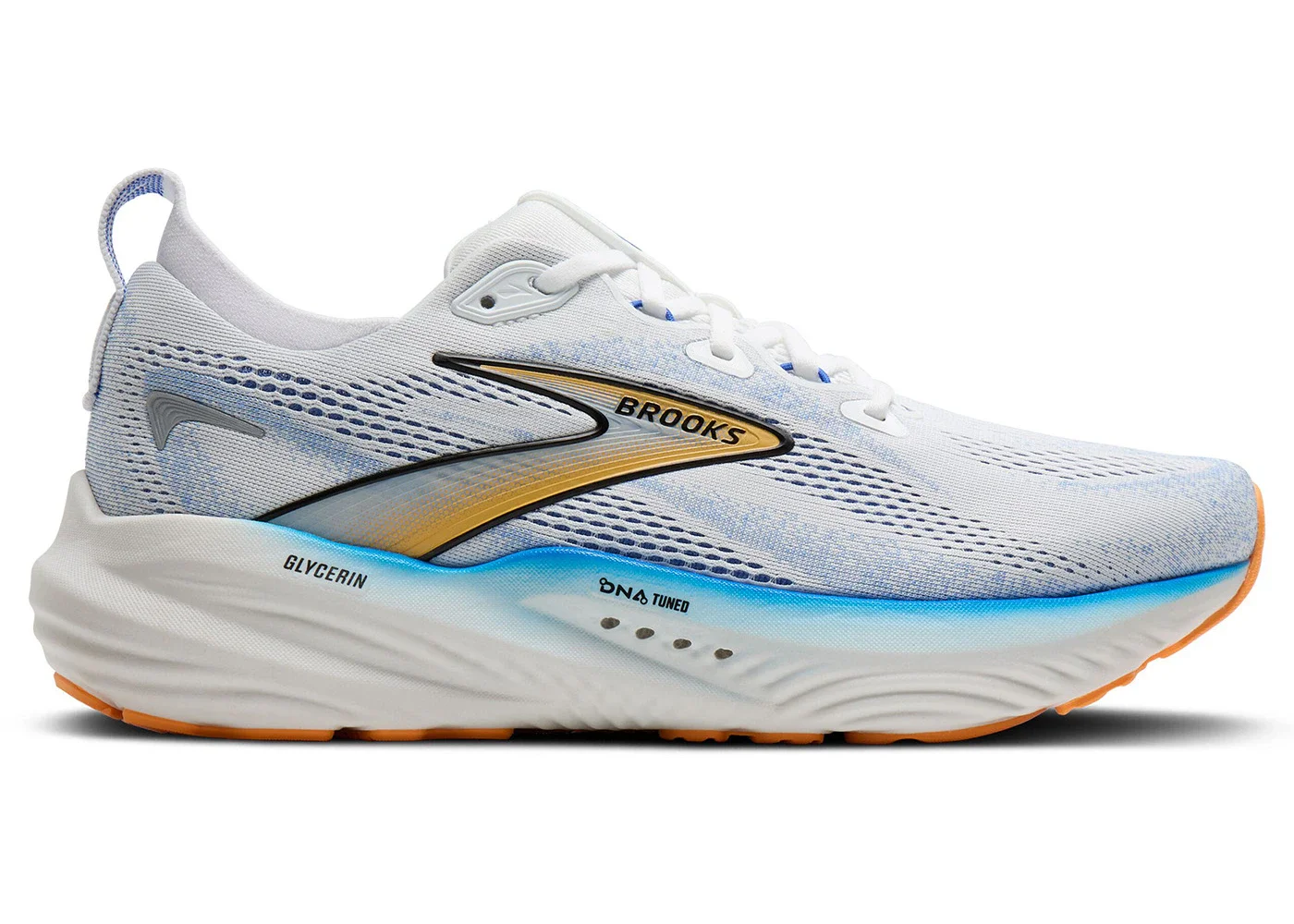 Brooks Glycerin 22 White Cobalt Orange - 1