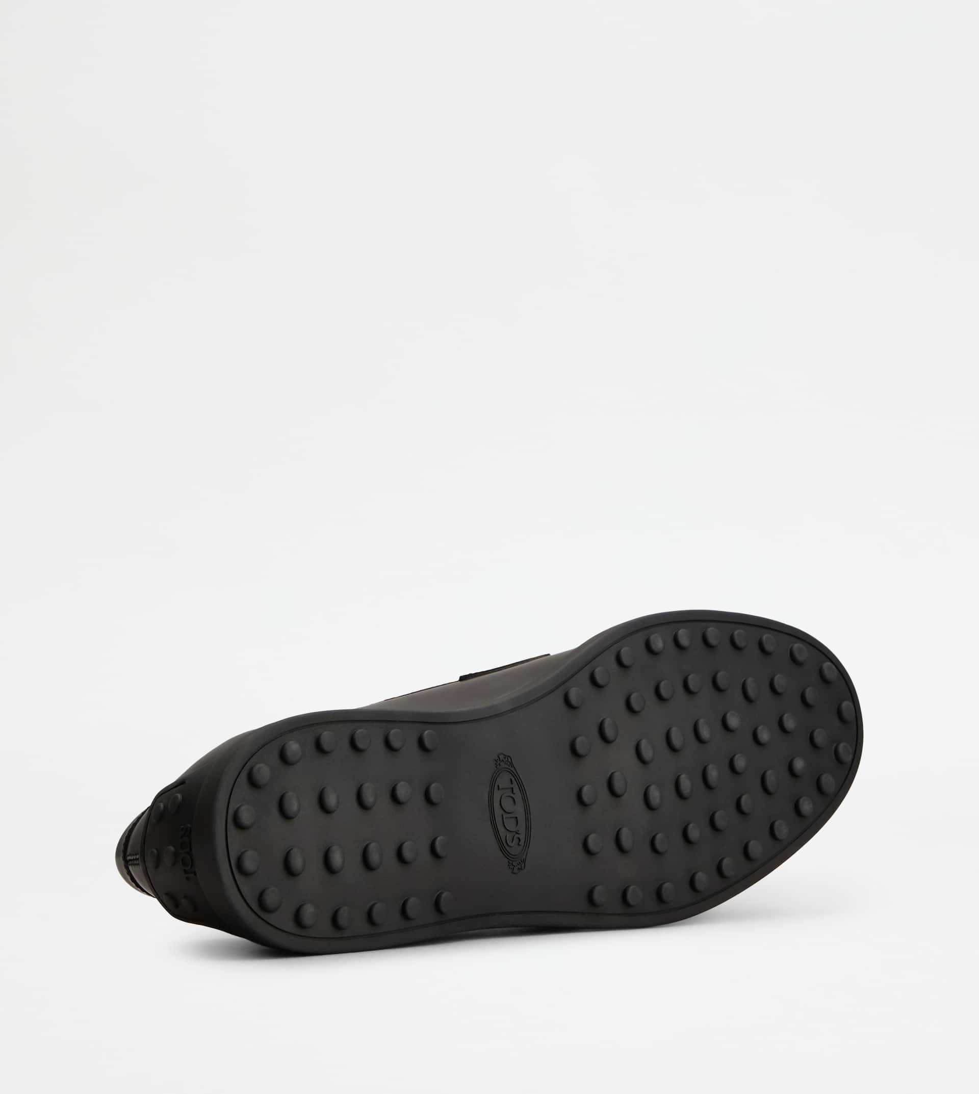 LOAFERS IN LEATHER - BLACK - 4