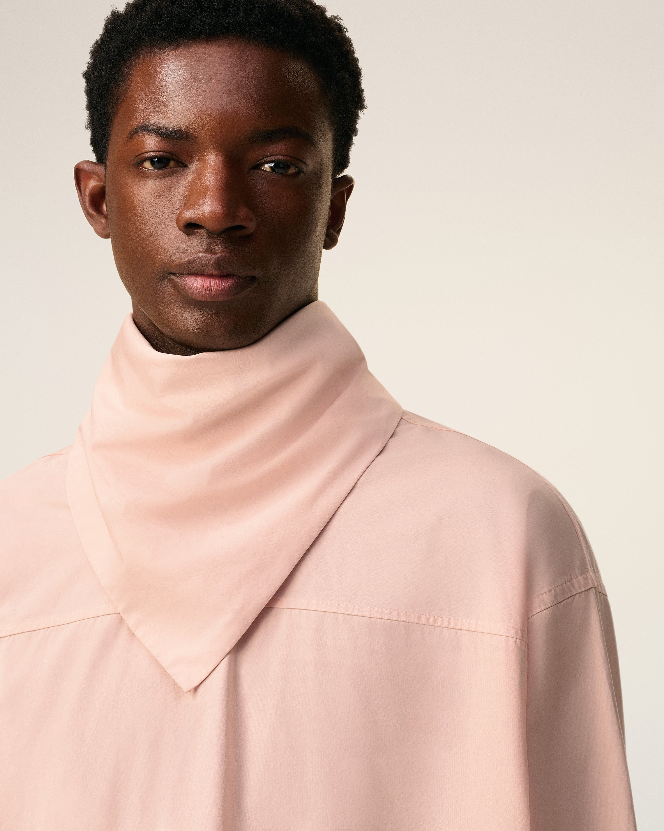 PINK COTTON LONG SLEEVES BANDANA BLOUSE - 13