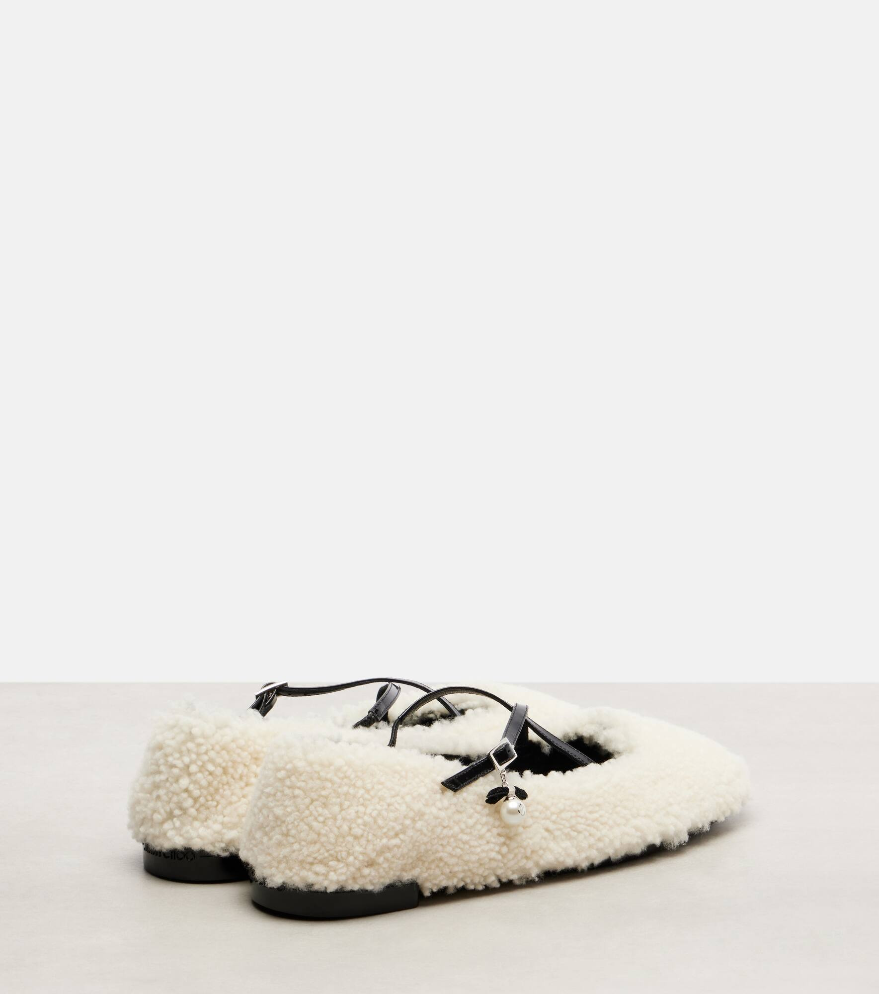 Eleri shearling ballet flats - 2