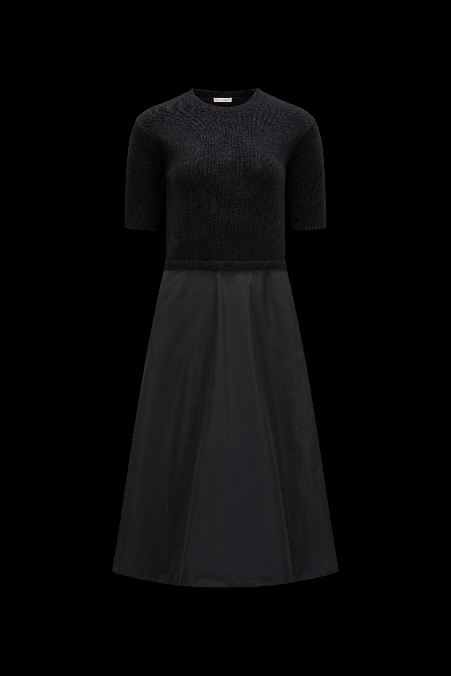 Wool & Taffeta Dress - 1