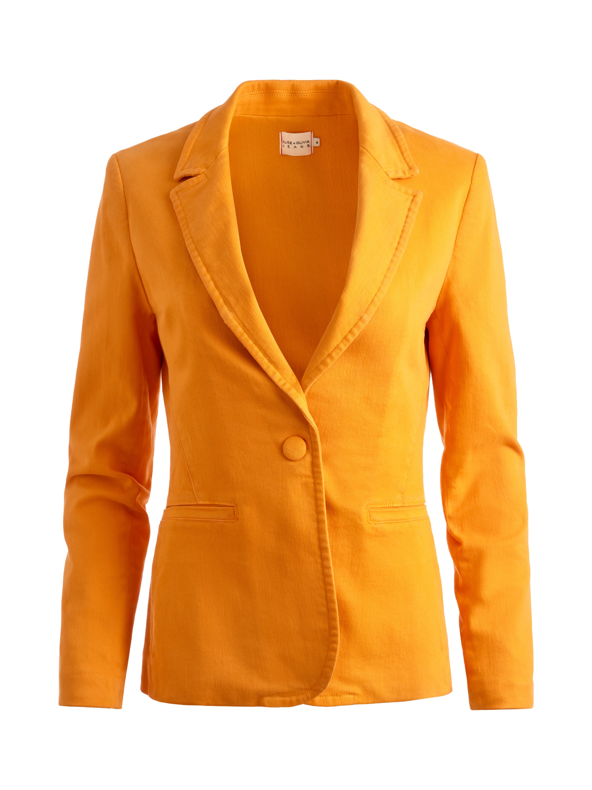 MACEY DENIM FITTED BLAZER - 1
