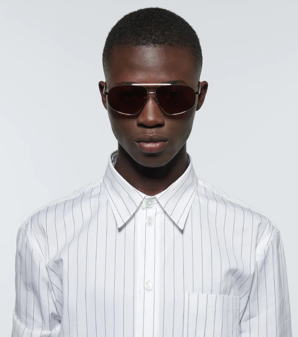 Silver Aviator Sunglasses - 4