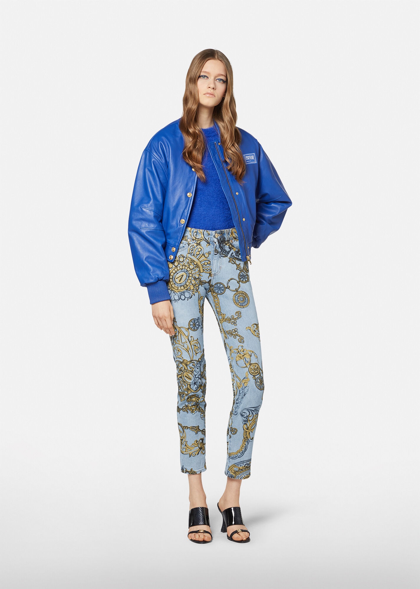 Regalia Baroque Print Slim Jeans - 4