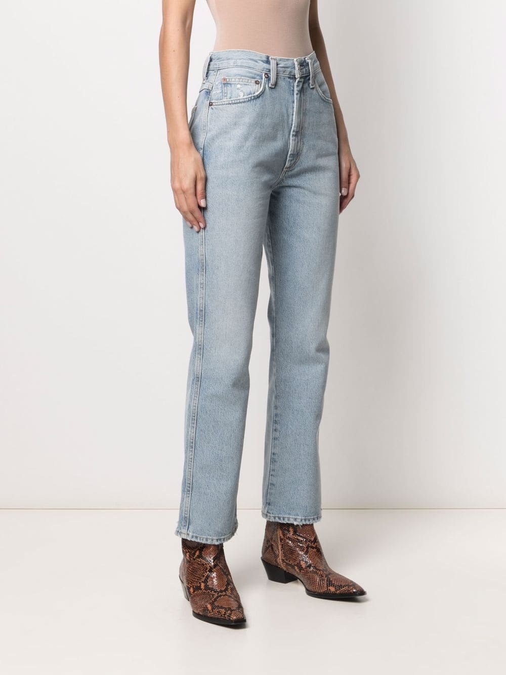 Pinch Waist straight jeans - 3