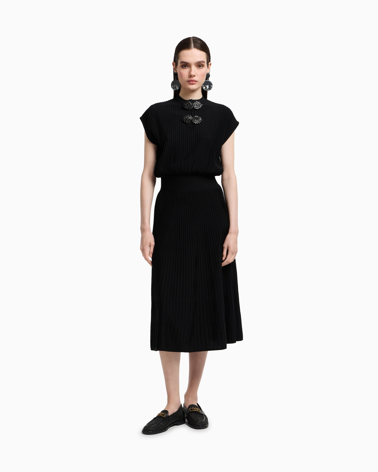 OTTOMAN LONG DRESS WITH JEWEL DETAILS - 4