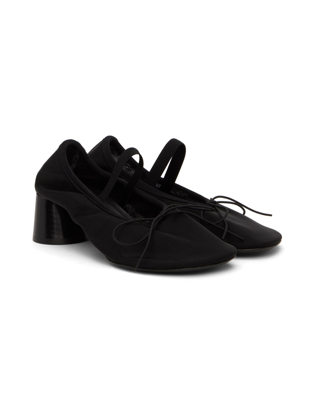 Black Glove Mary Jane Ballet Heels - 4