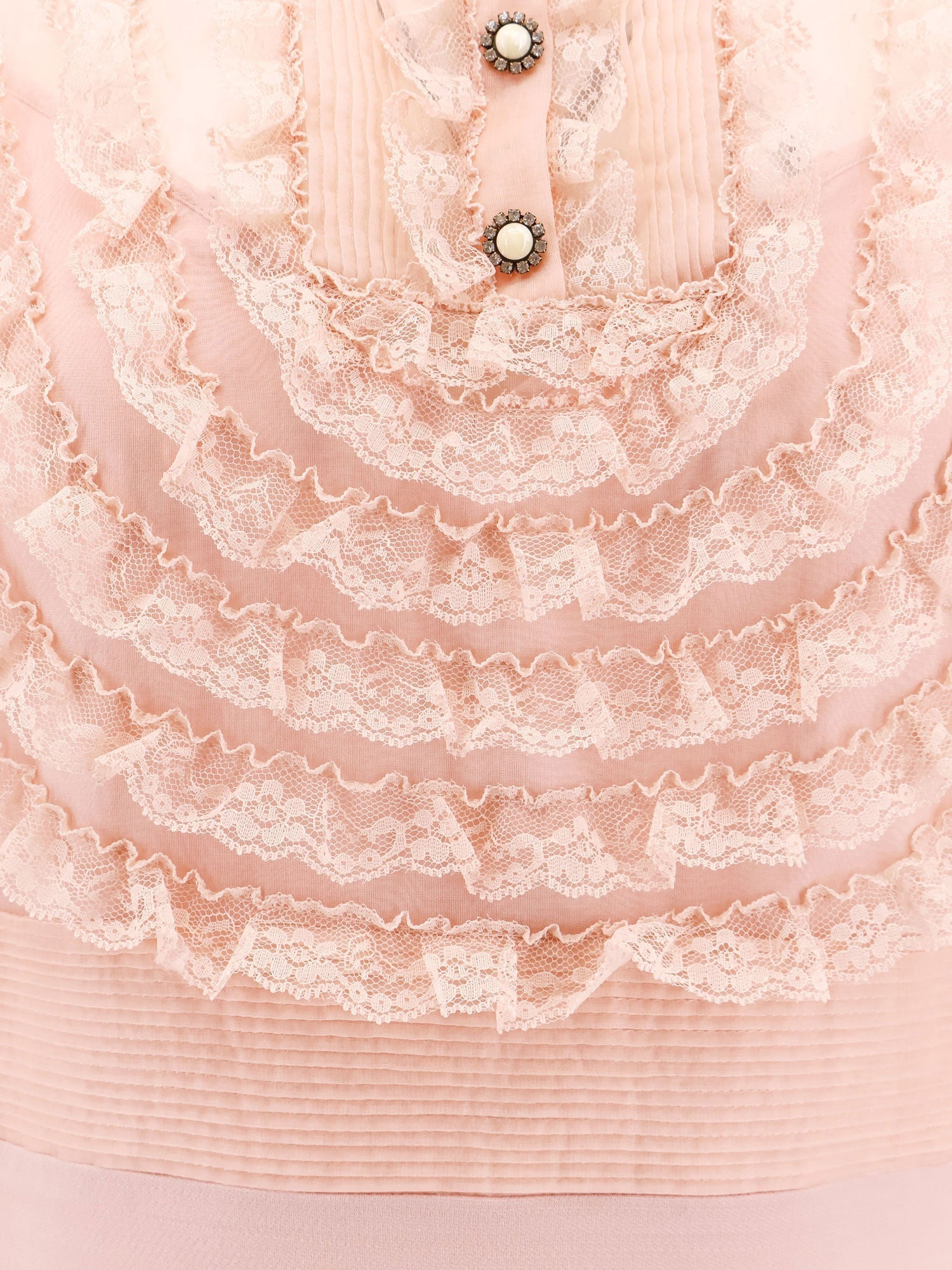 Valentino Couture Crepe Dress With Laces Profiles - 4