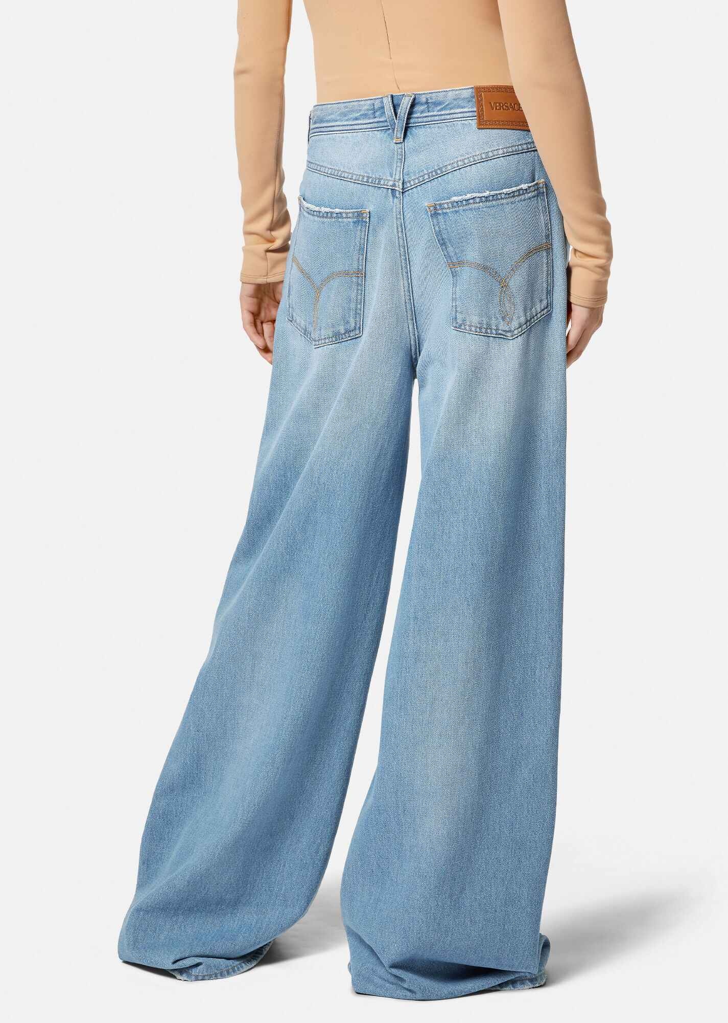 Medusa Wide Leg Jeans - 4