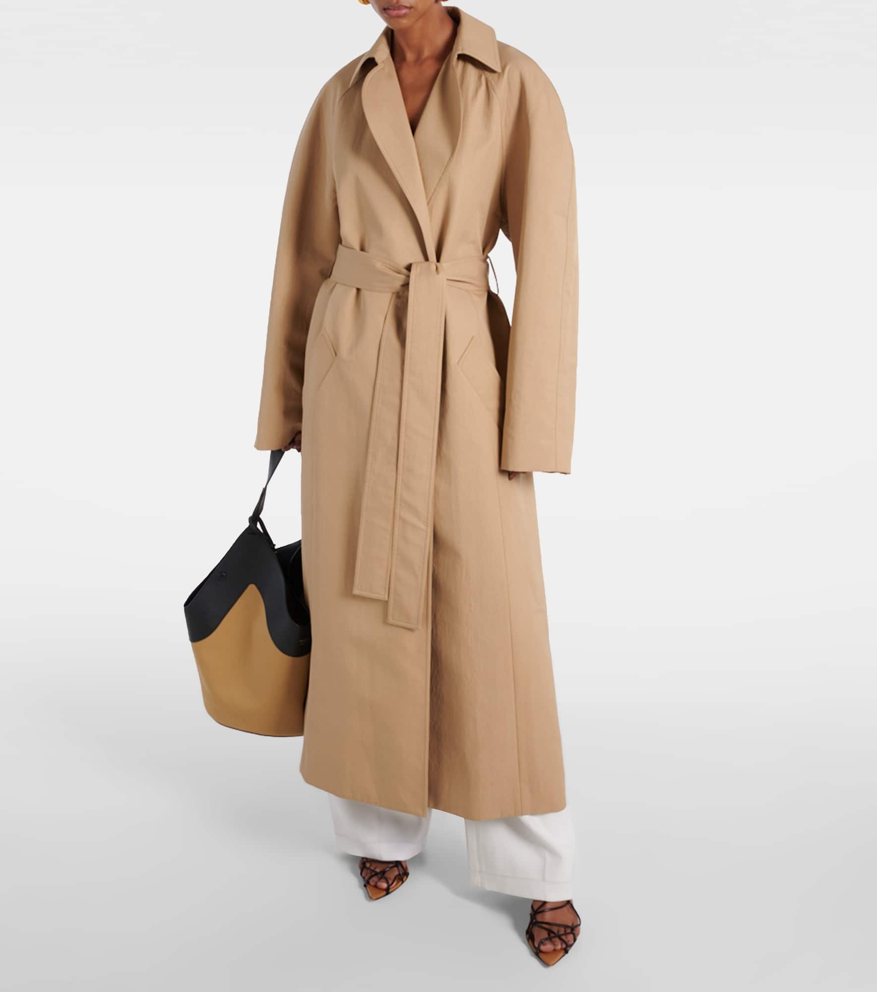KHAITE Roth cotton trench coat | mytheresa | REVERSIBLE