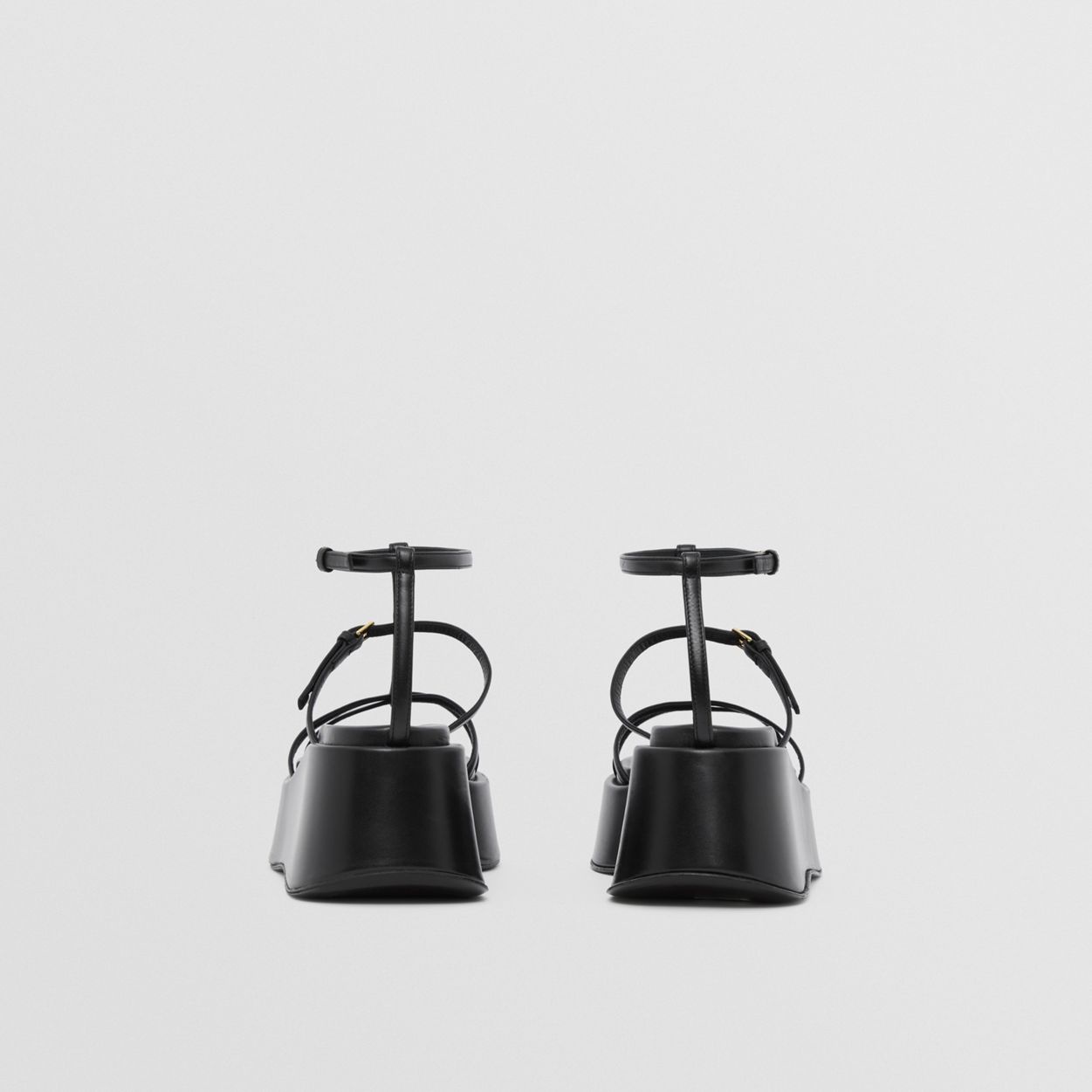 Leather Platform Sandals - 6
